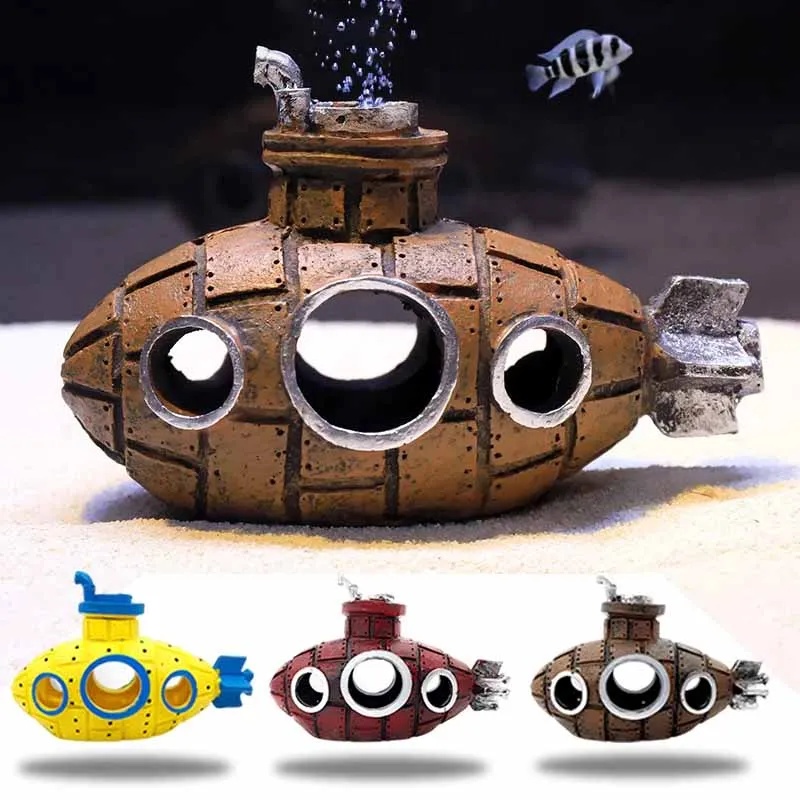 Aquarium Fish Cave - Resin Submarine Ornaments Aquarium Fish Tank