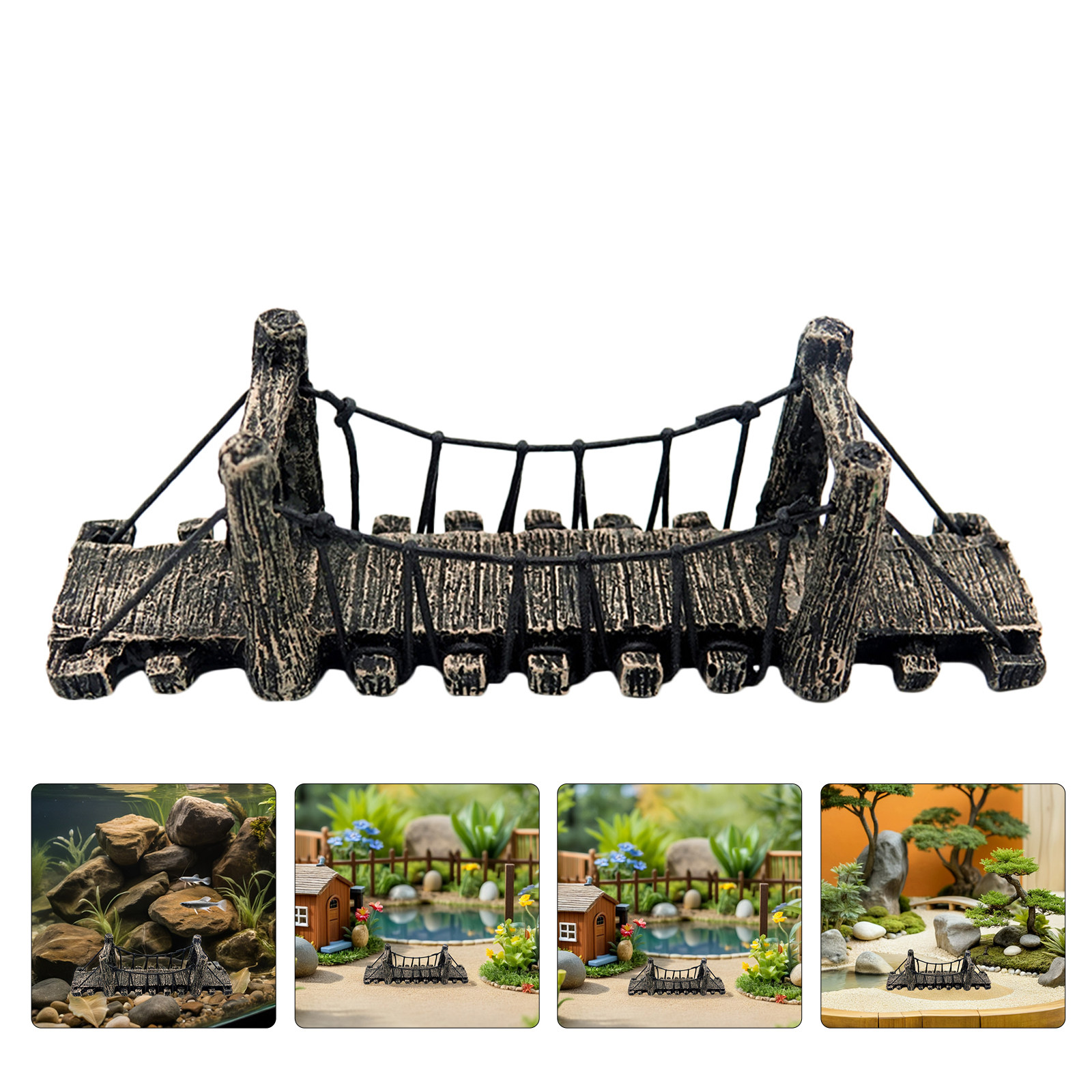 Aquarium Fish Bridge - 2 Pcs Garden Landscape Decoration Fish
