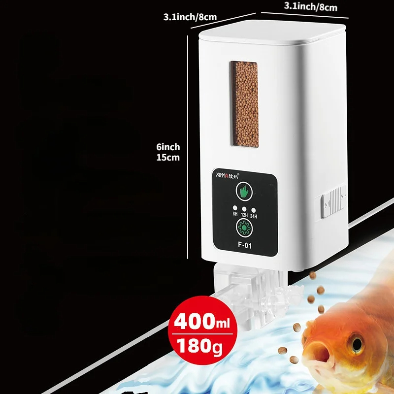 Aquarium Fish Feeder Automatic - 400ml Aquarium Automatische Feeder Aquarium Intelligente