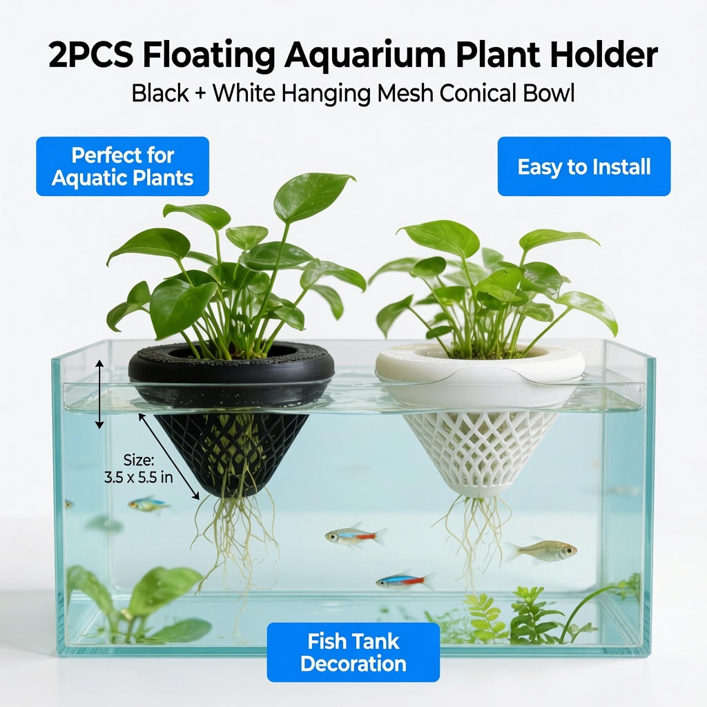 2PCS Floating Aquarium Plant H - Aquarium Fish Tank Price 评论和价格