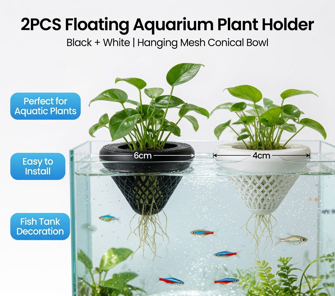 2PCS Floating Aquarium Plant H - Aquarium Fish Tank Price 评论和价格
