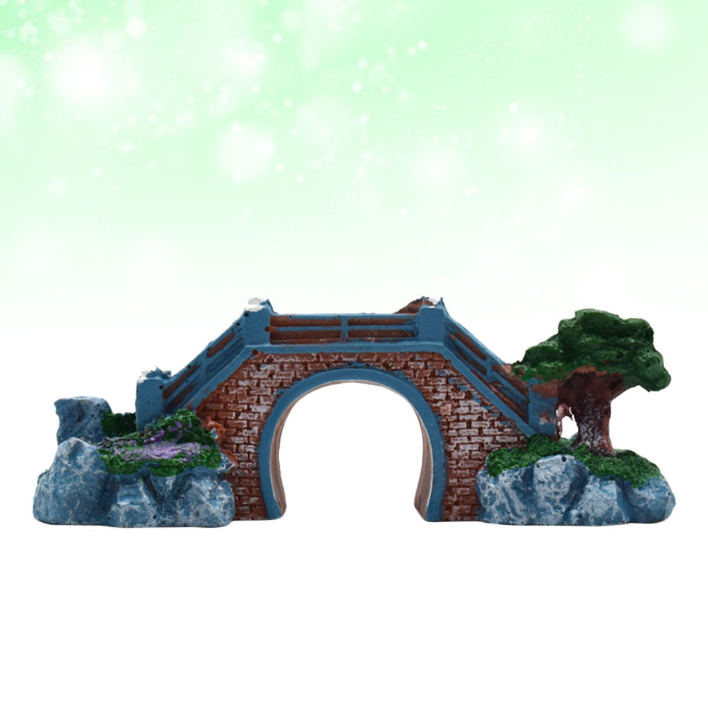 Fish Tank Resin Bridge Decorat - Aquarium Fish Bridge 评论和价格