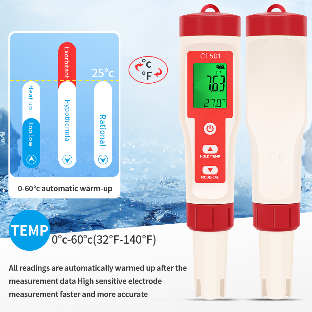 PH/CL2/H2/ORP/Temperature Mete - Aquarium Test Kit 评论和价格