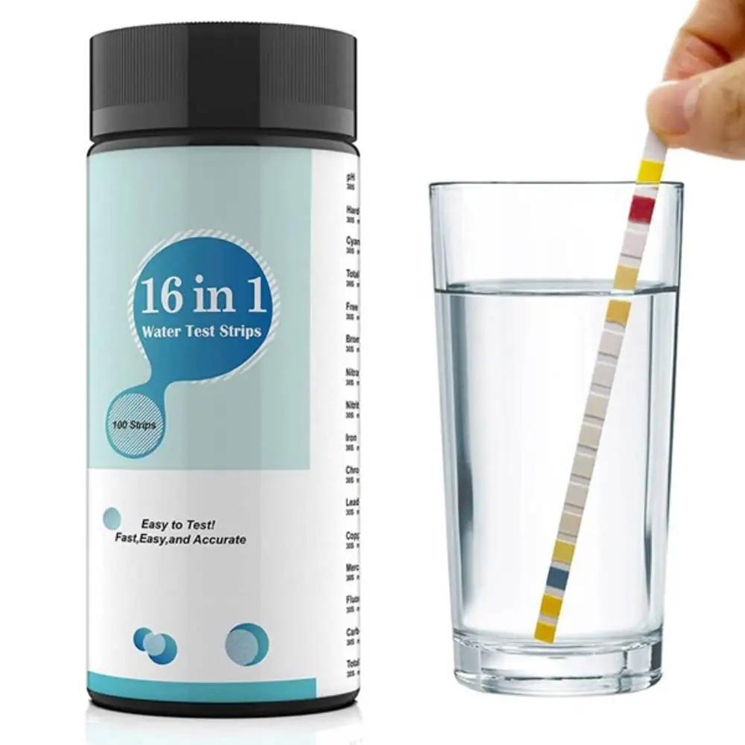 16-in-1 Water Test Kit Strips, - Aquarium Test Kit 评论和价格