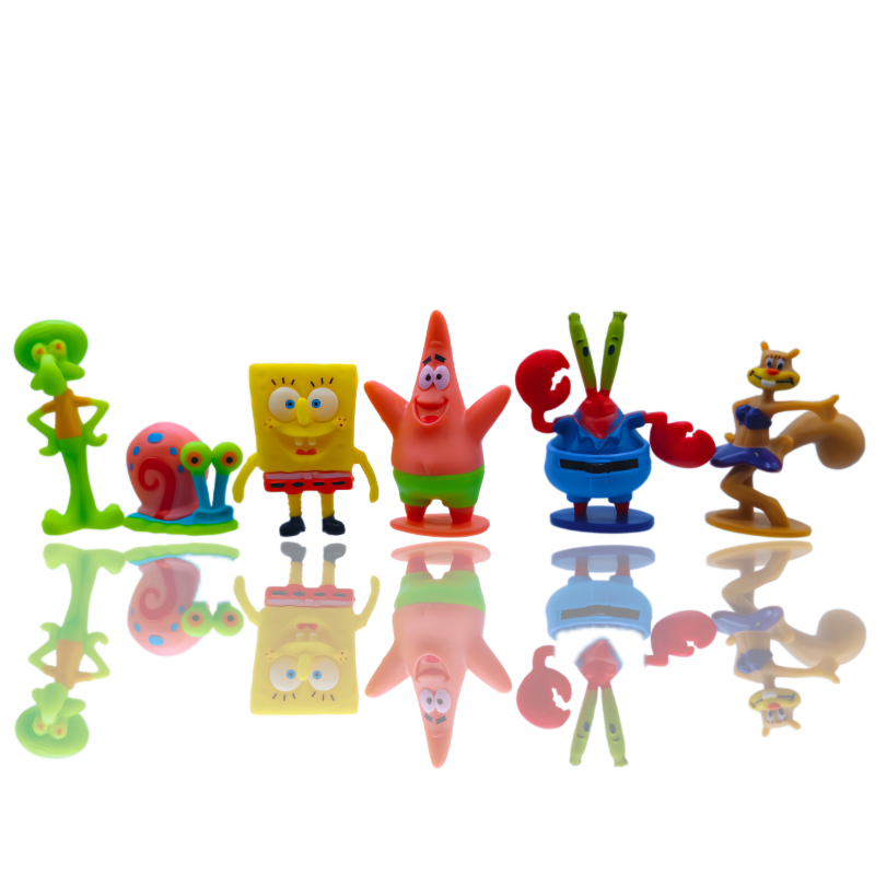 6pcs SpongeBob Fish Tank Decor - Aquarium Fish Cave 评论和价格