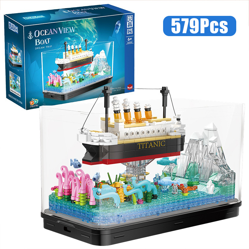 MOC Titanic Cruise Line Pirate - Aquarium Fish Keeping 评论和价格