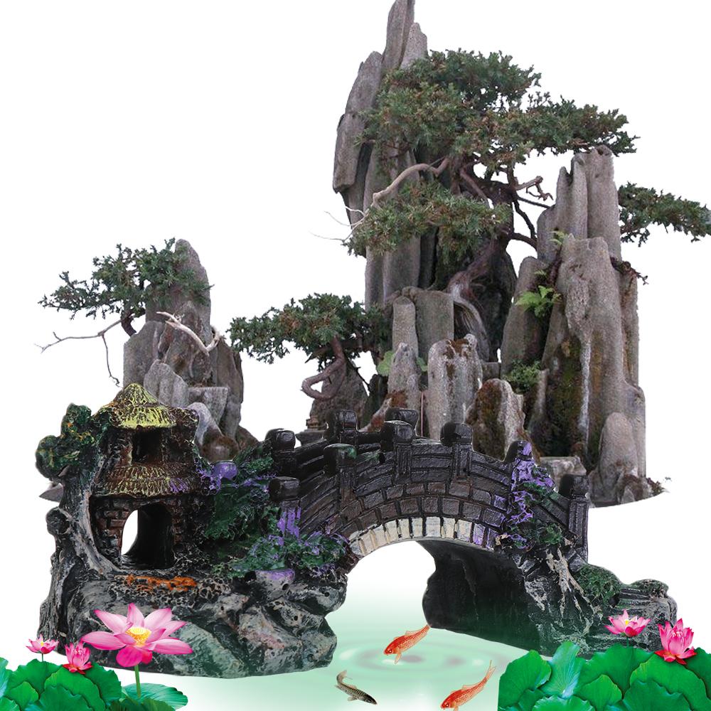 New Accessories Aquatic Pet Su - Aquarium Fish Bridge 评论和价格
