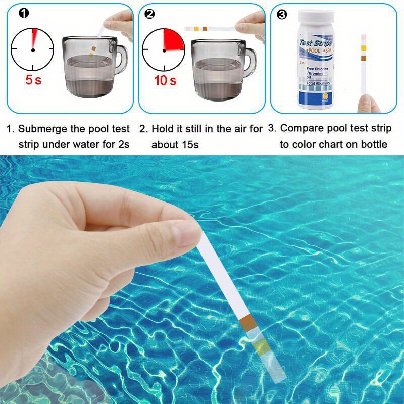 Chlorine PH Test Strips SPA Sw - Aquarium Test Kit 评论和价格