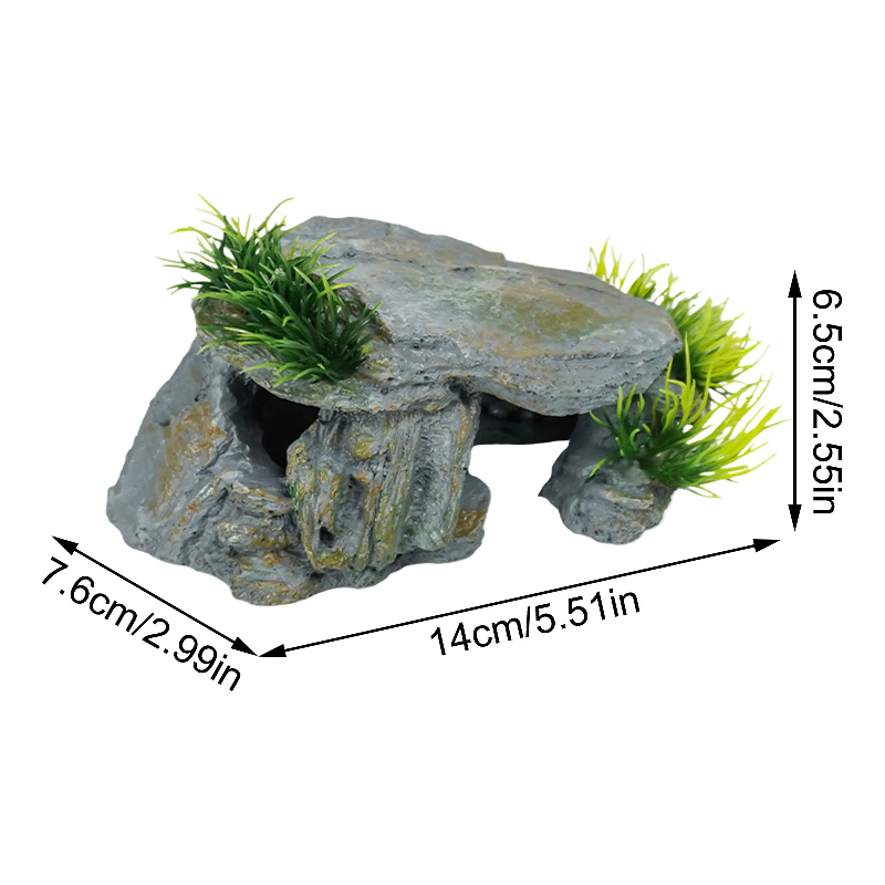 Reptile Rock Hide Cave Natural - Aquarium Fish Cave 评论和价格