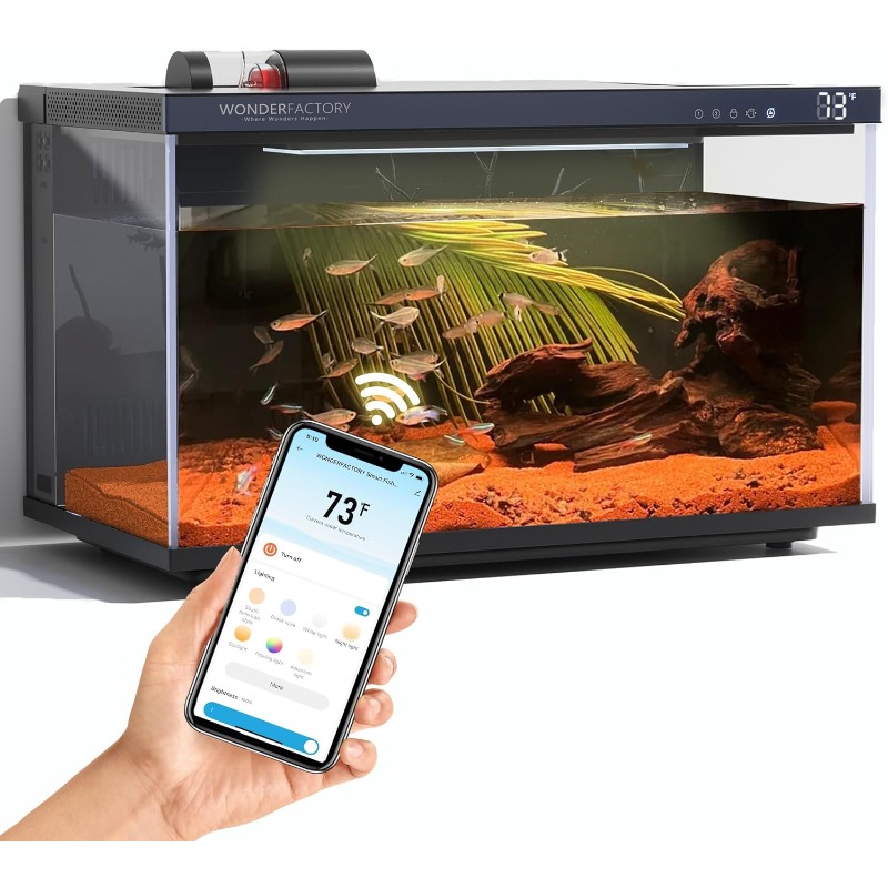 Smart Aquarium, Glass Fish Tan - Aquarium Fish Feeder Automatic 评论和价格